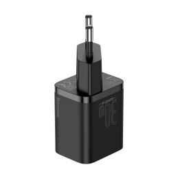 Baseus Super Si 1C greitas įkroviklis USB Type C 30W Power Delivery Quick Charge juodas (CCSUP-J01)