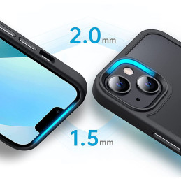 Tech-Protect MagMat MagSafe dėklas iPhone 13 - skaidrus ir juodas