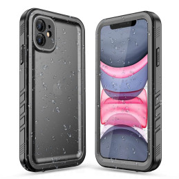Tech-Protect ShellBox vandeniui atsparus IP68 dėklas skirtas iPhone 11 - juodas