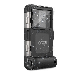 Tech-Protect Waterproof Case, atsparus vandeniui IPX8, skirtas išmaniesiems telefonams 4,7-6,7" - juodas