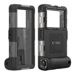 Tech-Protect Waterproof Case, atsparus vandeniui IPX8, skirtas išmaniesiems telefonams 4,7-6,7" - juodas