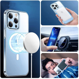 Tech-Protect FlexAir Hybrid MagSafe dėklas skirtas iPhone 11 Pro Max - skaidrus
