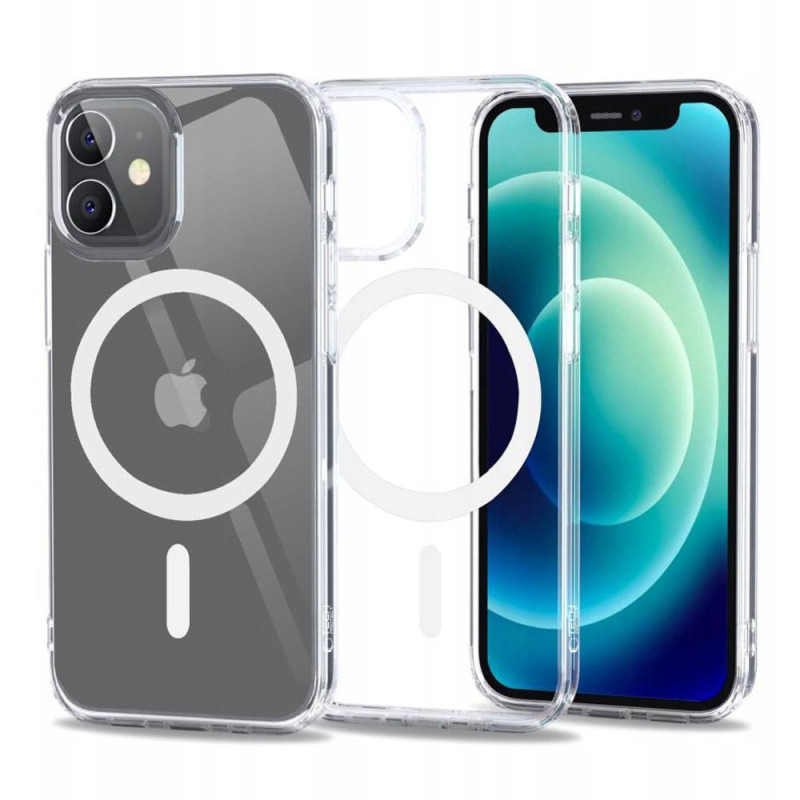 Tech-Protect FlexAir Hybrid MagSafe dėklas iPhone 12 mini - skaidrus