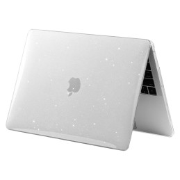 Tech-Protect SmartShell dėklas, skirtas MacBook Air 13" M2 / M3 / 2022-2024 - skaidrus ir blizgantis