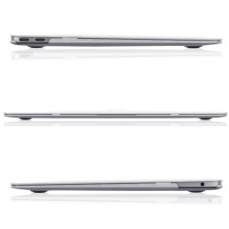 Tech-Protect SmartShell dėklas, skirtas MacBook Air 13" M2 / M3 / 2022-2024 - skaidrus ir blizgantis