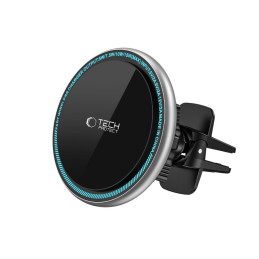 Tech-Protect A2 automobilinio telefono laikiklis su MagSafe 15W indukciniu įkrovikliu orlaidei - juodas