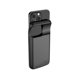 Tech-Protect PowerCase dėklas, skirtas iPhone 14 / 14 Pro su 4800 mAh maitinimo bloku - juodas