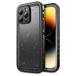 Tech-Protect ShellBox vandeniui atsparus IP68 dėklas skirtas iPhone 14 Pro - juodas