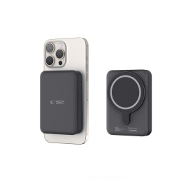 Tech-Protect LifeMag PB11 Powerbank su MagSafe 10000mAh 15W USB-C prievadu - juodas + USB-C laidas