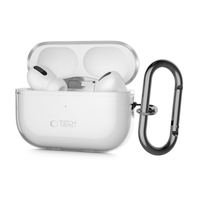 Tech-Protect FlexAir dėklas Apple AirPods Pro 1/ 2 - skaidrus
