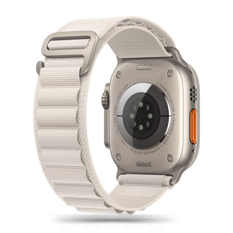 Tech-Protect Nylon Pro dirželis, skirtas Apple Watch 4/ 5/ 6/ 7/ 8/ 9/ SE/ Ultra 1/ 2 (42/ 44/ 45/ 49 mm) – smėlio spalv...