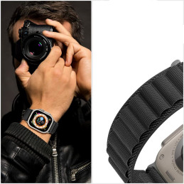 Tech-Protect Nylon Pro dirželis, skirtas Apple Watch 4/ 5/ 6/ 7/ 8/ 9/ SE/ Ultra 1/ 2 (42/ 44/ 45/ 49 mm) – smėlio spalv...