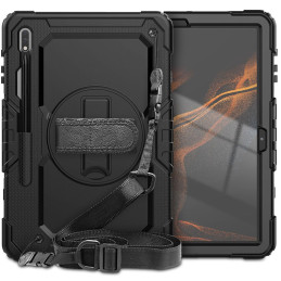 Tech-Protect Solid360 dėklas, skirtas Samsung Galaxy Tab S7+ / S8+ / S7 FE 12,4" - juodas