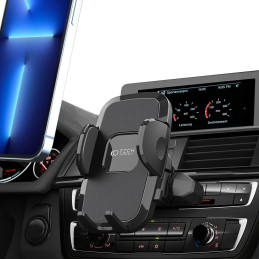 Tech-Protect V3 automobilinio telefono laikiklis su CD disku - juodas