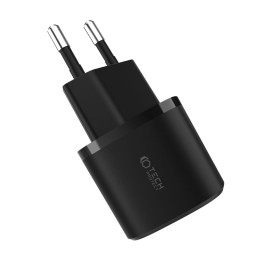 Tech-Protect C20W mini USB-C PD 20W / USB-A QC 3.0 tinklo įkroviklis - juodas