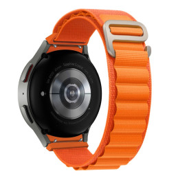 Tech-Protect Nylon Pro dirželis, skirtas Samsung Galaxy Watch 4/ 5/ 5 Pro/ 6/ 7/ FE – oranžinė