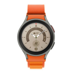 Tech-Protect Nylon Pro dirželis, skirtas Samsung Galaxy Watch 4/ 5/ 5 Pro/ 6/ 7/ FE – oranžinė