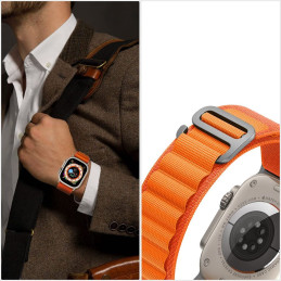 Tech-Protect Nylon Pro dirželis, skirtas Samsung Galaxy Watch 4/ 5/ 5 Pro/ 6/ 7/ FE – tamsiai žalia