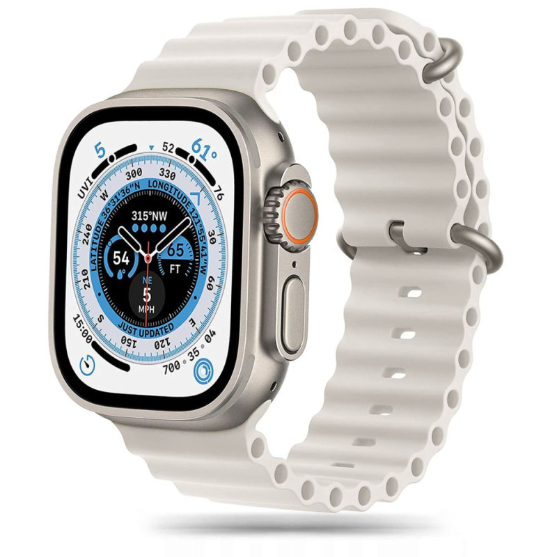Tech-Protect IconBand Pro dirželis, skirtas Apple Watch 4/ 5/ 6/ 7/ 8/ 9/ SE/ Ultra 1/ 2 (42/ 44/ 45/ 49 mm) – smėlio sp...