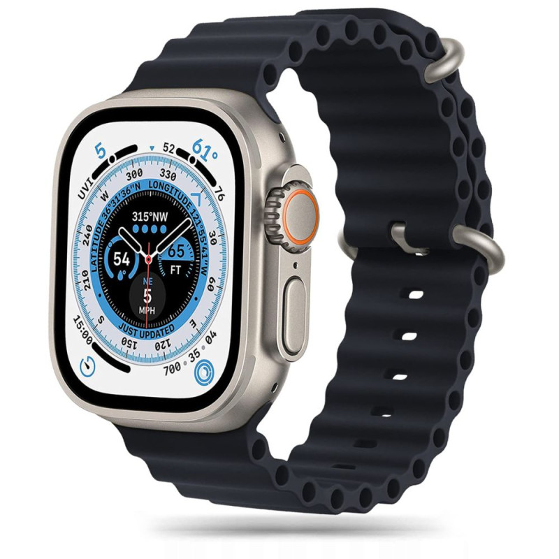 Tech-Protect IconBand Pro dirželis, skirtas Apple Watch 4/ 5/ 6/ 7/ 8/ 9/ SE/ Ultra 1/ 2 (42/ 44/ 45/ 49 mm) – juodas