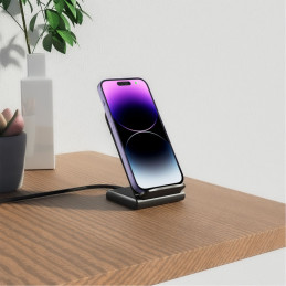 Tech-Protect QI15W-S2 15W indukcinis įkroviklis stovo pavidalu - juodas