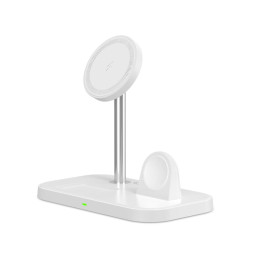 Tech-Protect QI15W-A22 indukcinis MagSafe įkroviklis su 3in1 MagSafe stovu išmaniajam telefonui / Apple Watch / AirPods ...