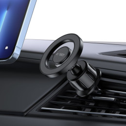 Tech-Protect N51 automobilinio telefono laikiklis su MagSafe kabinai / oro ventiliacijai - juodas