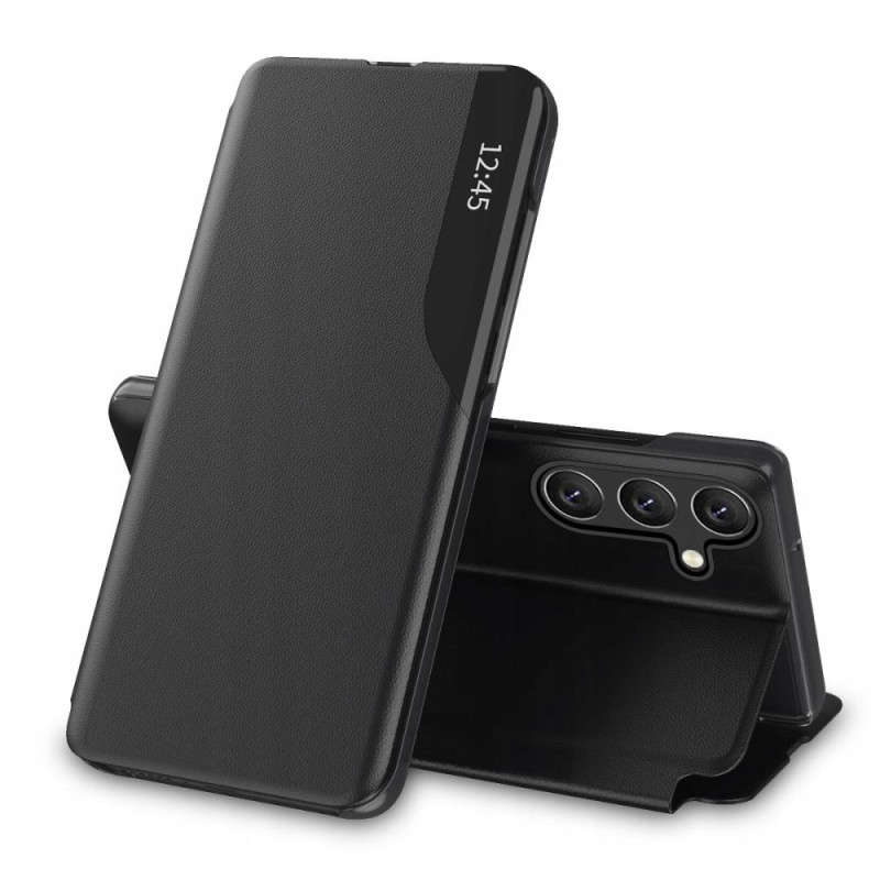 Tech-Protect Smart View dėklas, skirtas Samsung Galaxy A14 4G / 5G - juodas