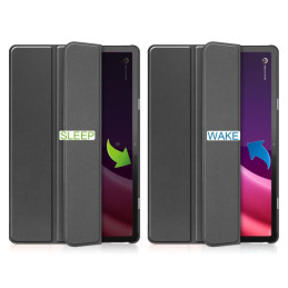 Tech-Protect SmartCase dėklas, skirtas Lenovo Tab P11 (2 kartos) 11,5" TB-350 - juodas