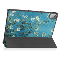 Tech-Protect SmartCase dėklas, skirtas Lenovo Tab P11 (2 gen.) 11,5" TB-350 - mėlynas su sakurų gėlėmis