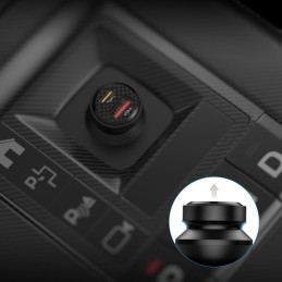Tech-Protect CC45W automobilinis įkroviklis USB-C PD 45W / USB-A QC 3.0 - juodas