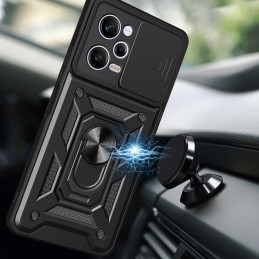 „Tech-Protect CamShield Pro“ dėklas, skirtas „Xiaomi Redmi Note 12 Pro 5G“ / „Poco X5 Pro 5G“ – juodas