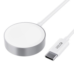 Tech-Protect UltraBoost magnetinis indukcinis įkroviklis su USB-C jungtimi, skirtas Apple Watch 1,2 m - baltas