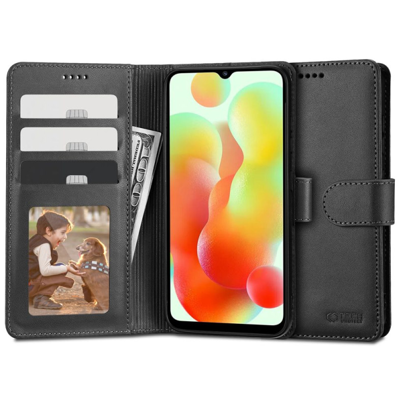 Tech-Protect Wallet dėklas, skirtas Xiaomi Redmi 12C - juodas