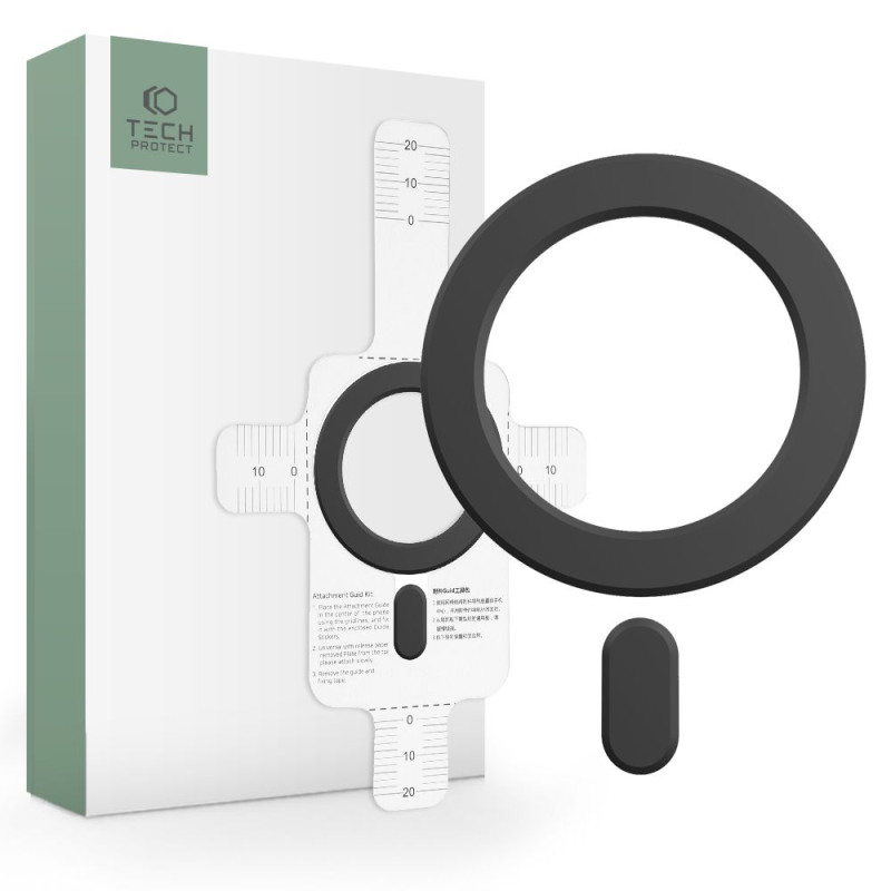 Tech-Protect MagMat MagSafe magnetinis žiedas universalus - juodas