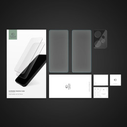 Tech-Protect Supreme rinkinys, skirtas Xiaomi Redmi Note 12 4G / LTE 2x grūdintas stiklas ekranui / grūdintas stiklas fo...