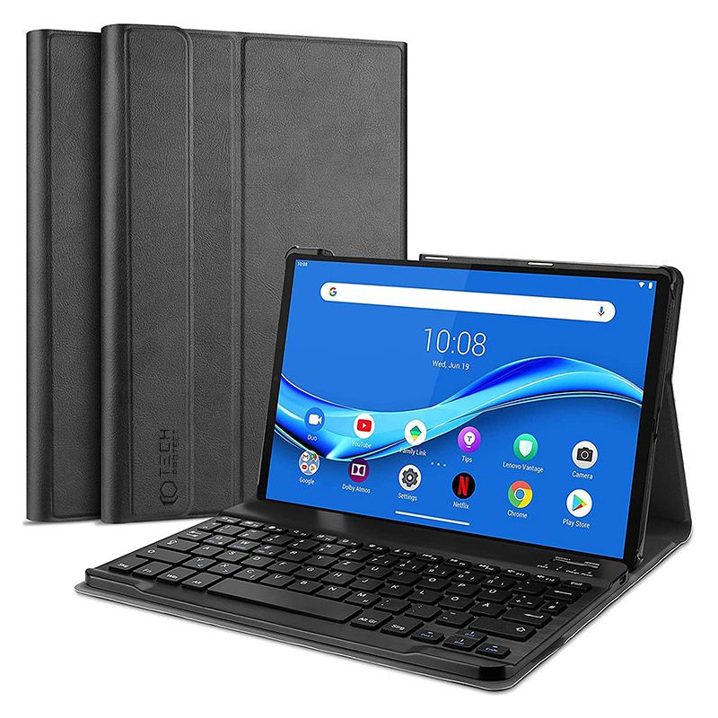 Tech-Protect SmartCase + klaviatūros dėklas su klaviatūra, skirtas Lenovo Tab M10 (3 kartos) 10,1" TB-328 - juodas