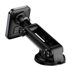 Tech-Protect MM15W-V2 automobilinio telefono laikiklis su MagSafe 15W indukciniu įkrovikliu kabinai - juodas