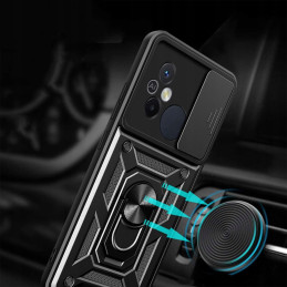 Tech-Protect CamShield Pro dėklas, skirtas Xiaomi Redmi 12C - juodas