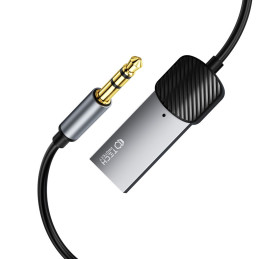 Tech-Protect UltraBoost garso mini lizdas 3,5 mm (vyriškas) / Bluetooth adapteris - pilka