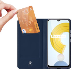 Dux Ducis Skin Pro dėklo dėklo dangtelis su atvartu Realme C21 juodas