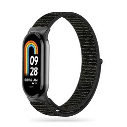 Tech-Protect nailoninis dirželis, skirtas Xiaomi Smart Band 8/ 8 NFC - juodas