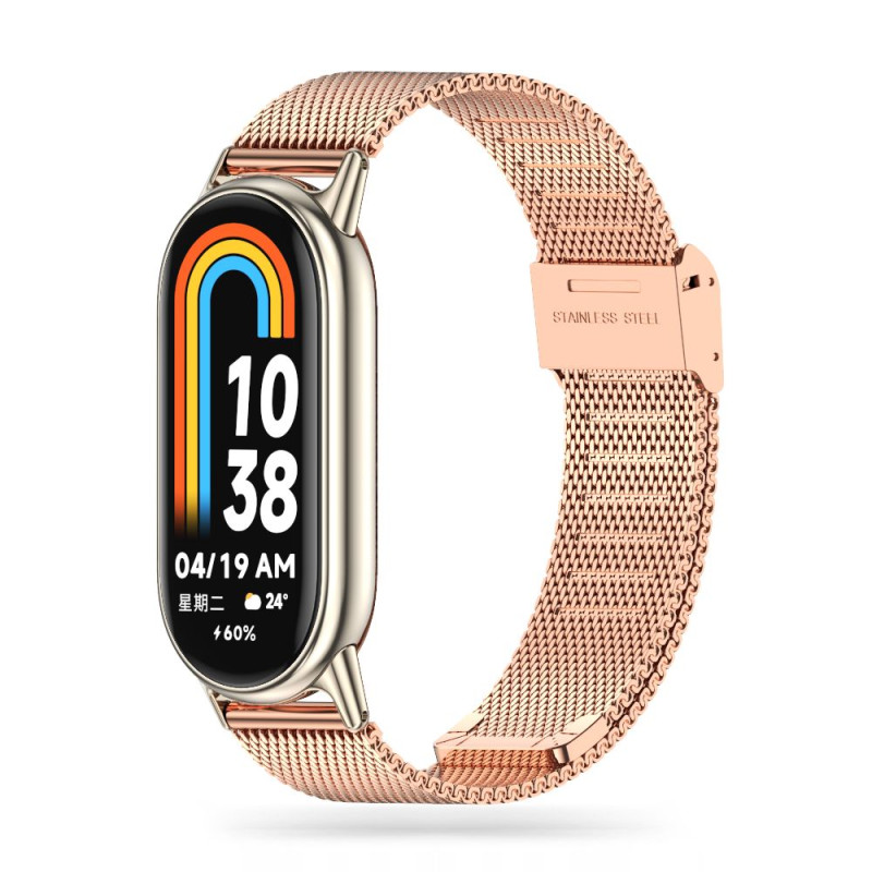 Tech-Protect MilaneseBand dirželis, skirtas Xiaomi Smart Band 8/ 8 NFC - rožinė