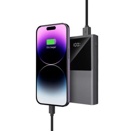 Powerbank Tech-Protect PB13 20000mAh 22,5W 2x USB-A / USB-C / Lightning su USB-C / USB-A laidu - pilka