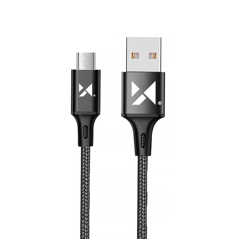 Wozinsky kabelis USB - microUSB 2.4A 1m juodas (WUC-M1B)