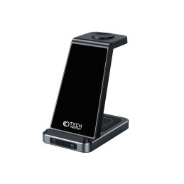 Tech-Protect QI15W-A26 indukcinis įkroviklis 15W 3in1 išmaniesiems telefonams / ausinėms / Apple Watch - juodas