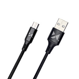 Wozinsky kabelis USB - microUSB 2.4A 1m juodas (WUC-M1B)