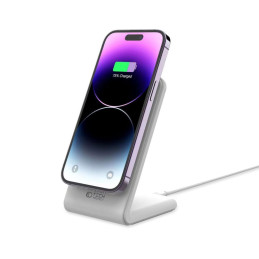 Tech-Protect QI15W-A23 indukcinis MagSafe 15W įkroviklis stovo pavidalu - baltas
