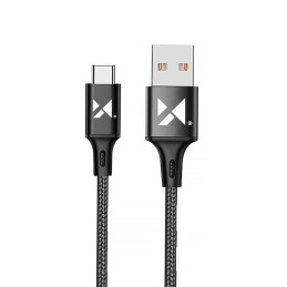 Wozinsky USB – C tipo USB laidas 2,4A 1m juodas (WUC-C1B)