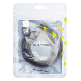 Wozinsky USB – C tipo USB laidas 2,4A 1m juodas (WUC-C1B)